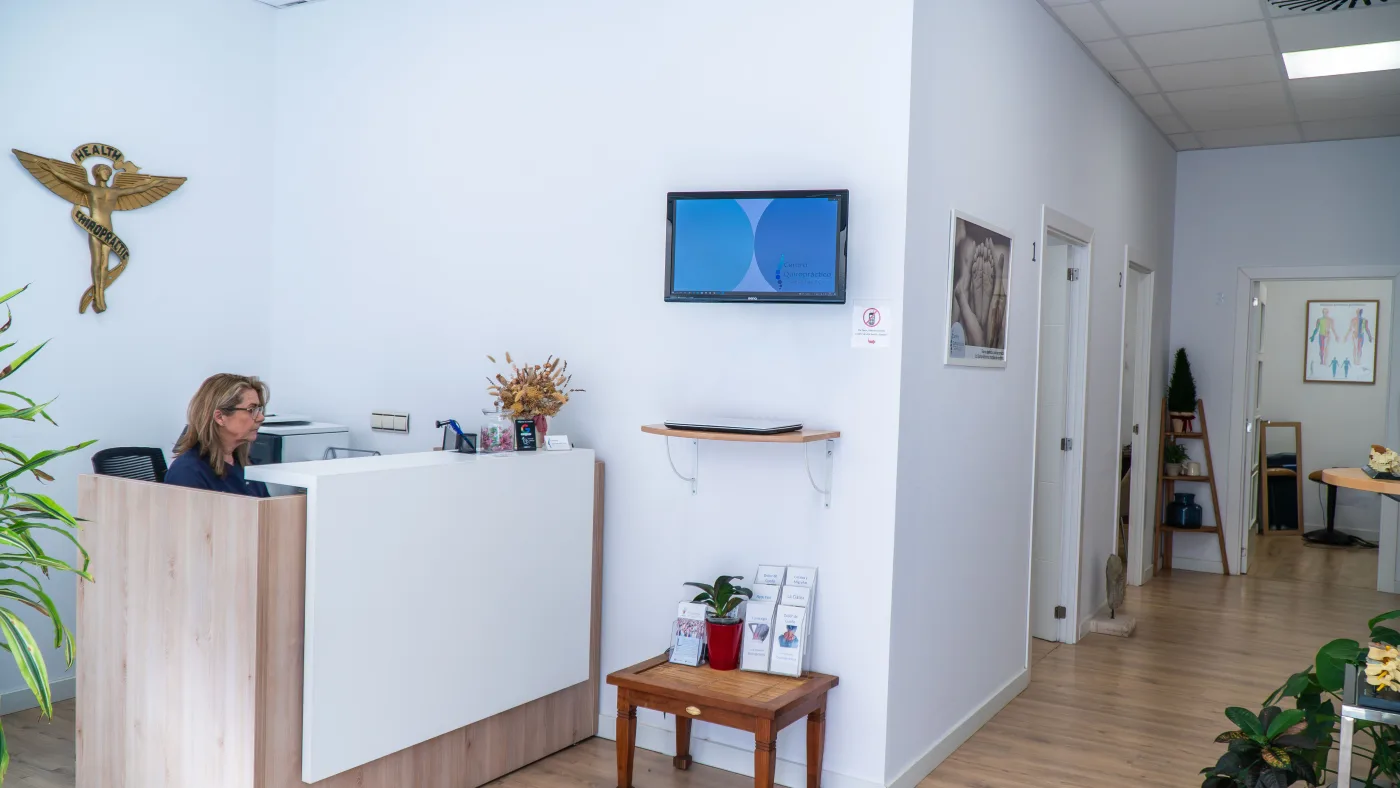 Recepción del Centro Quiropráctico Puig